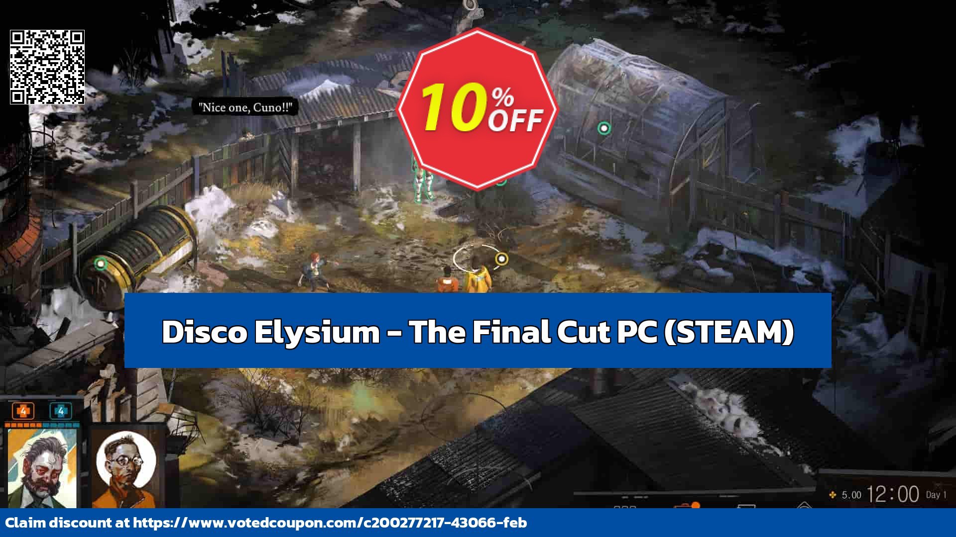 Disco Elysium - The Final Cut PC, STEAM  Coupon Code May 2024, 12% OFF - VotedCoupon