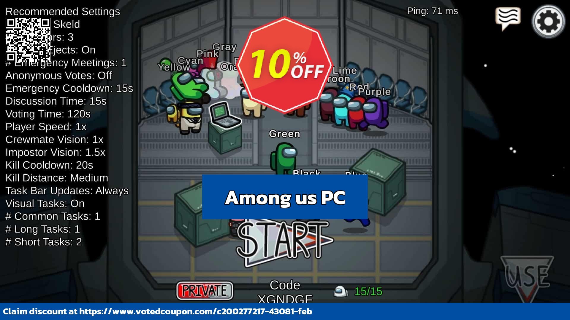 Among us PC Coupon Code May 2024, 18% OFF - VotedCoupon