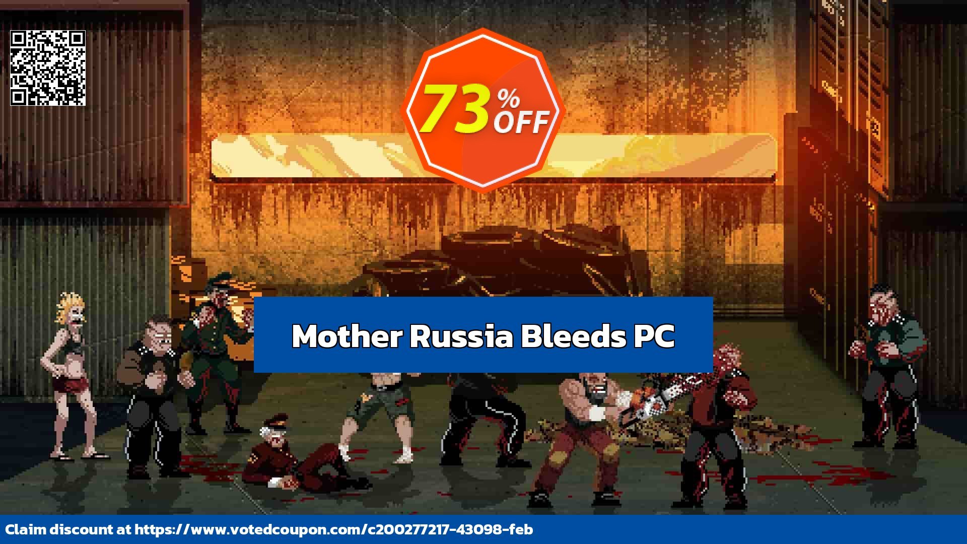 Mother Russia Bleeds PC Coupon, discount Mother Russia Bleeds PC Deal 2024 CDkeys. Promotion: Mother Russia Bleeds PC Exclusive Sale offer 