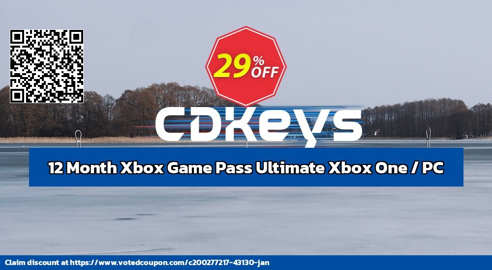 12 Month Xbox Game Pass Ultimate Xbox One / PC Coupon, discount 12 Month Xbox Game Pass Ultimate Xbox One / PC Deal 2024 CDkeys. Promotion: 12 Month Xbox Game Pass Ultimate Xbox One / PC Exclusive Sale offer 