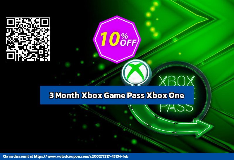 3 Month Xbox Game Pass Xbox One Coupon Code May 2024, 12% OFF - VotedCoupon