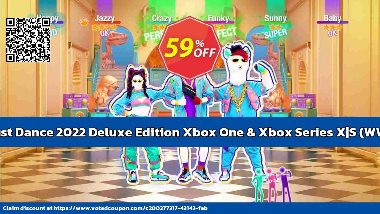 Just Dance 2022 Deluxe Edition Xbox One & Xbox Series X|S, WW  Coupon, discount Just Dance 2024 Deluxe Edition Xbox One & Xbox Series X|S (WW) Deal 2024 CDkeys. Promotion: Just Dance 2024 Deluxe Edition Xbox One & Xbox Series X|S (WW) Exclusive Sale offer 