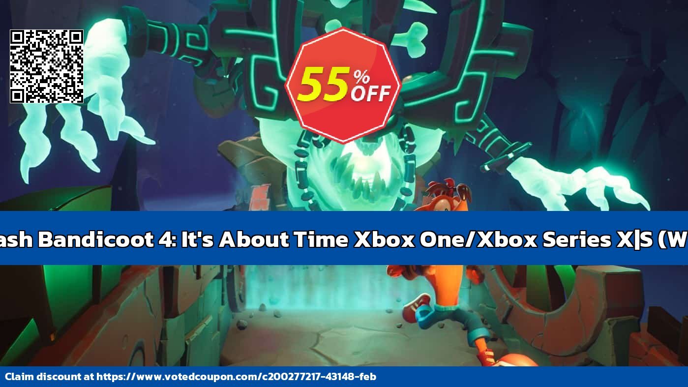 Crash Bandicoot 4: It&#039;s About Time Xbox One/Xbox Series X|S, WW  Coupon, discount Crash Bandicoot 4: It's About Time Xbox One/Xbox Series X|S (WW) Deal 2024 CDkeys. Promotion: Crash Bandicoot 4: It's About Time Xbox One/Xbox Series X|S (WW) Exclusive Sale offer 