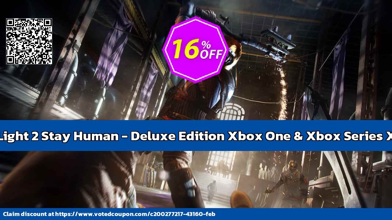 Dying Light 2 Stay Human - Deluxe Edition Xbox One & Xbox Series X|S, US  Coupon, discount Dying Light 2 Stay Human - Deluxe Edition Xbox One & Xbox Series X|S (US) Deal 2024 CDkeys. Promotion: Dying Light 2 Stay Human - Deluxe Edition Xbox One & Xbox Series X|S (US) Exclusive Sale offer 