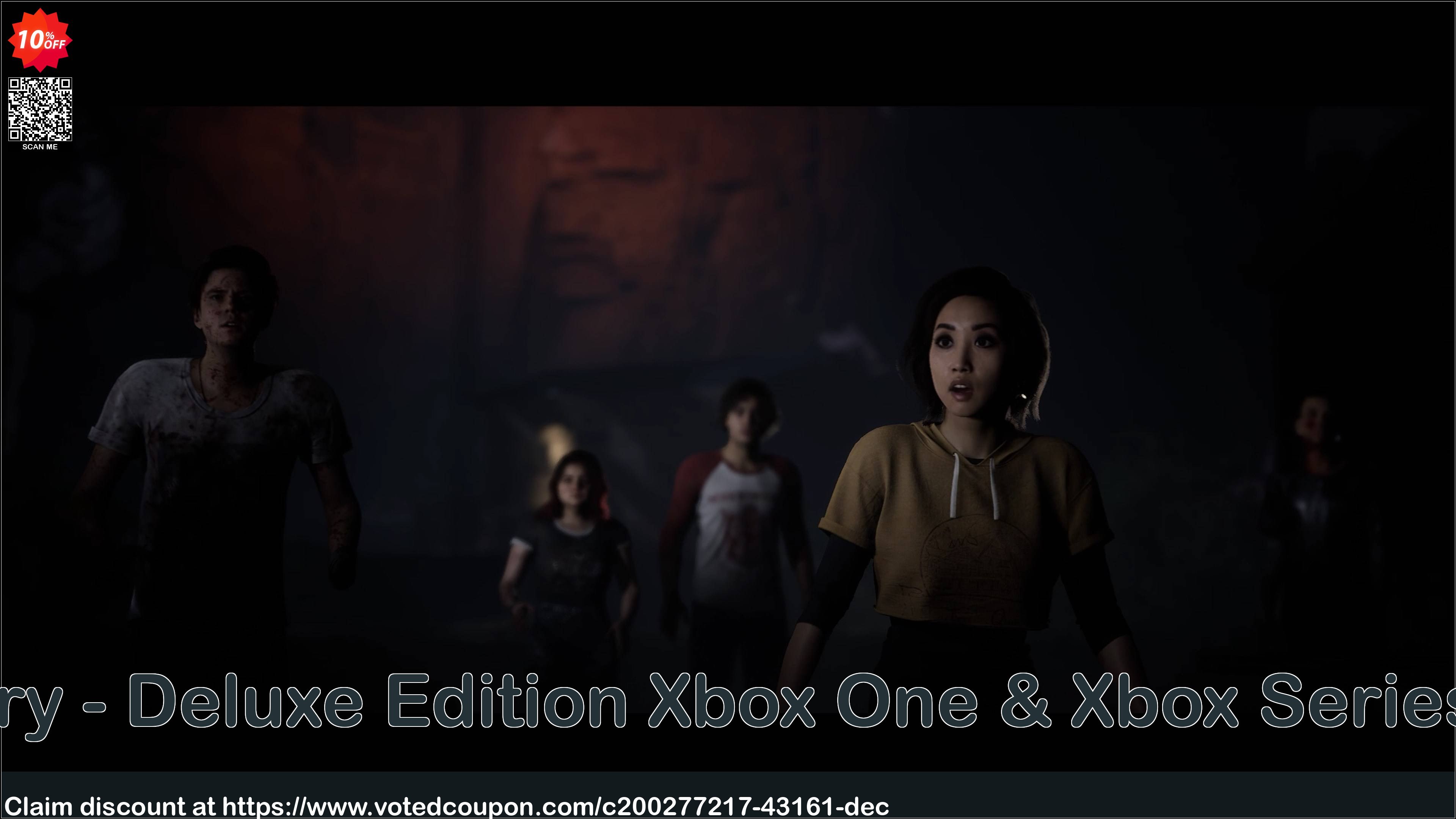 The Quarry - Deluxe Edition Xbox One & Xbox Series X|S, US  Coupon, discount The Quarry - Deluxe Edition Xbox One & Xbox Series X|S (US) Deal 2024 CDkeys. Promotion: The Quarry - Deluxe Edition Xbox One & Xbox Series X|S (US) Exclusive Sale offer 