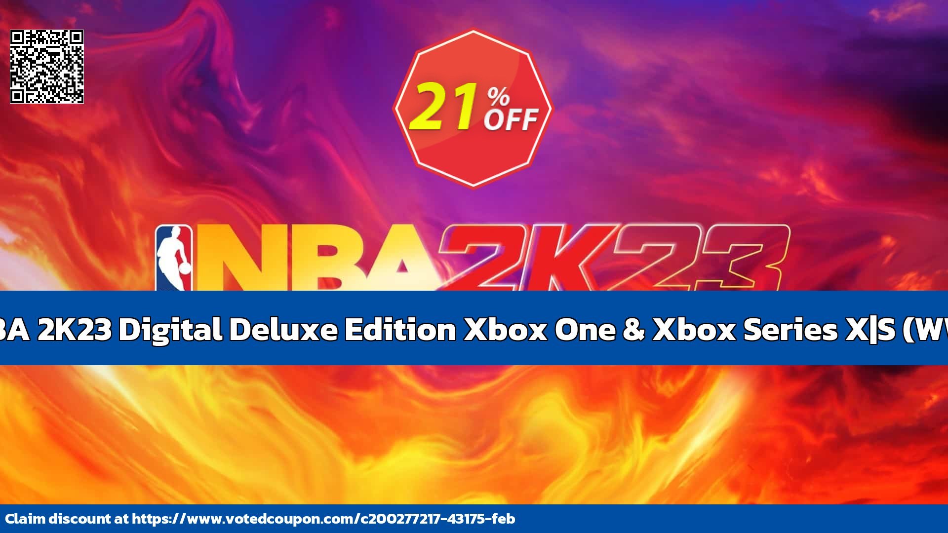 NBA 2K23 Digital Deluxe Edition Xbox One & Xbox Series X|S, WW  Coupon, discount NBA 2K23 Digital Deluxe Edition Xbox One & Xbox Series X|S (WW) Deal 2024 CDkeys. Promotion: NBA 2K23 Digital Deluxe Edition Xbox One & Xbox Series X|S (WW) Exclusive Sale offer 