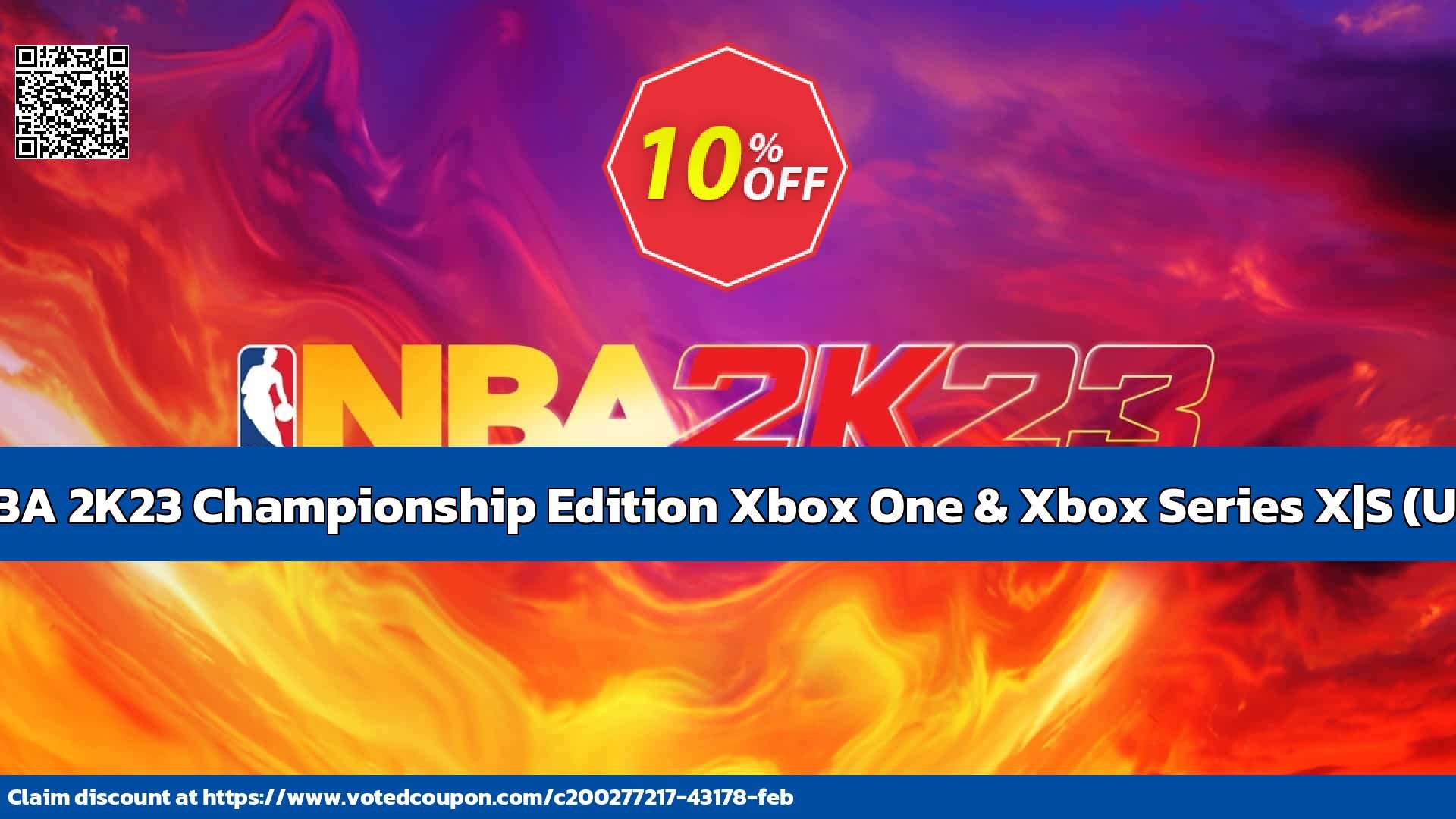 NBA 2K23 Championship Edition Xbox One & Xbox Series X|S, US  Coupon Code May 2024, 10% OFF - VotedCoupon