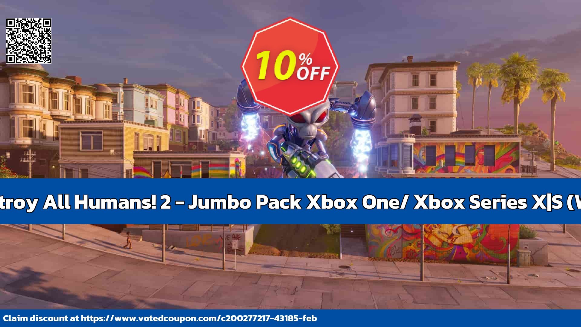 Destroy All Humans! 2 - Jumbo Pack Xbox One/ Xbox Series X|S, WW  Coupon Code May 2024, 10% OFF - VotedCoupon