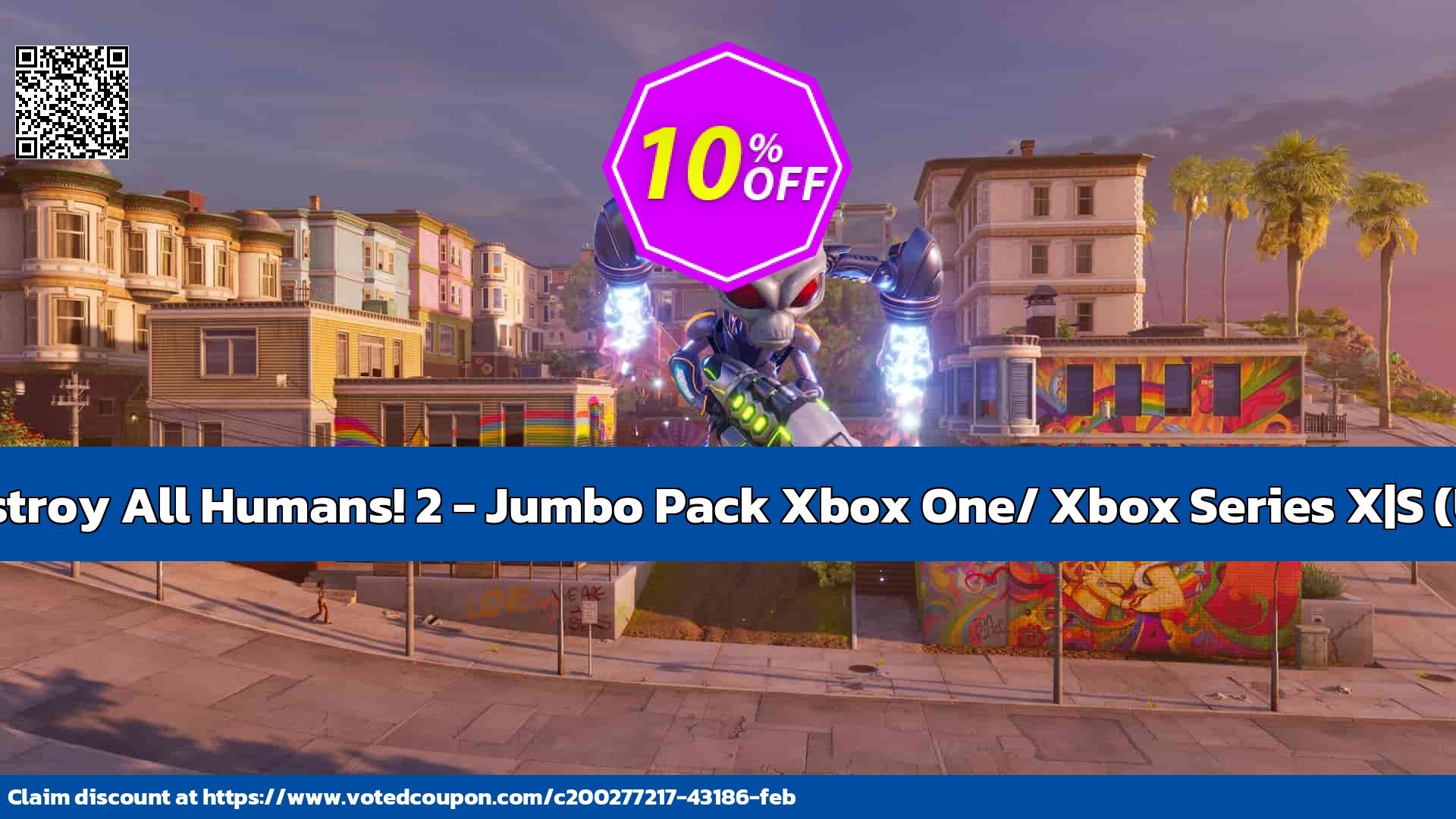 Destroy All Humans! 2 - Jumbo Pack Xbox One/ Xbox Series X|S, US  Coupon Code May 2024, 11% OFF - VotedCoupon