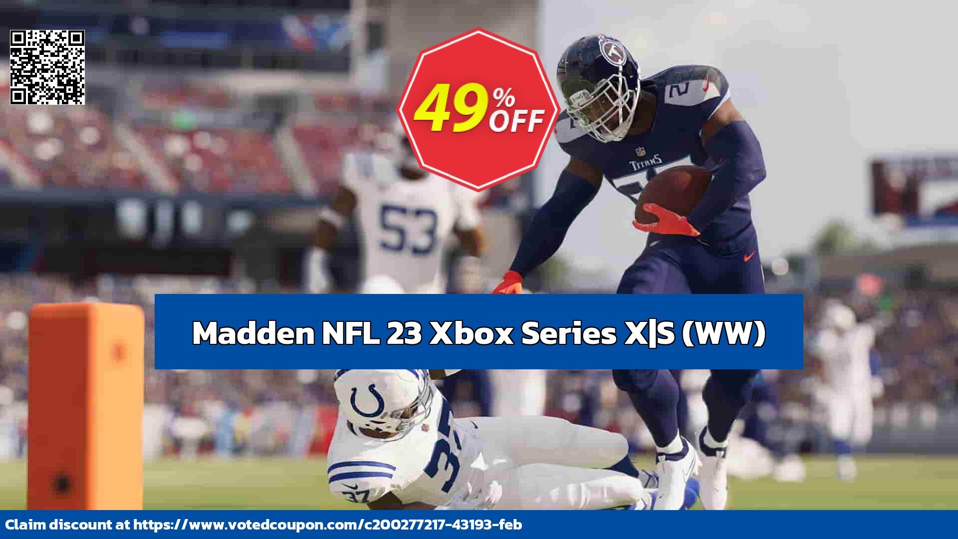 Madden NFL 23 Xbox Series X|S, WW  Coupon Code May 2024, 49% OFF - VotedCoupon