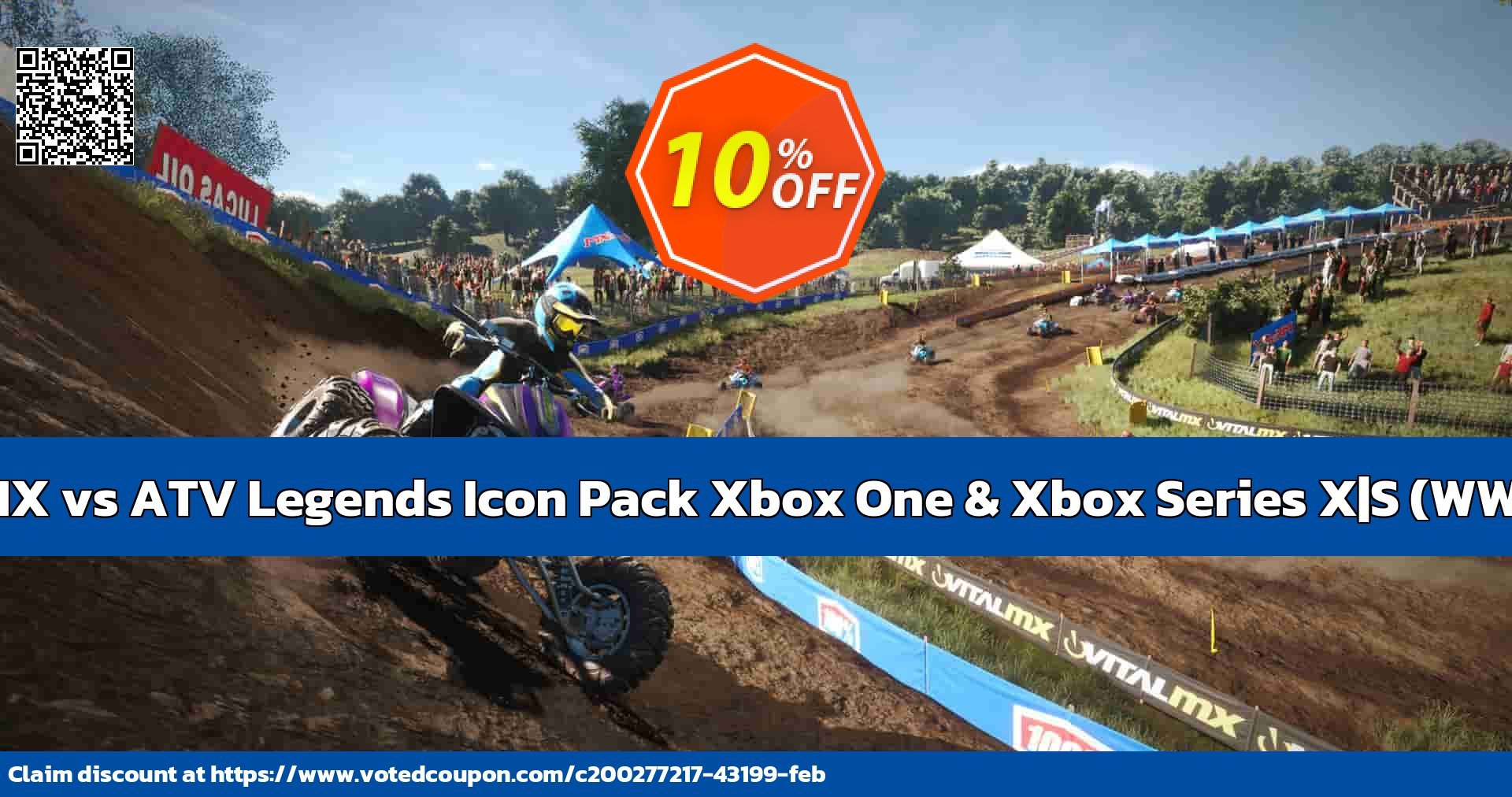 MX vs ATV Legends Icon Pack Xbox One & Xbox Series X|S, WW  Coupon Code May 2024, 10% OFF - VotedCoupon