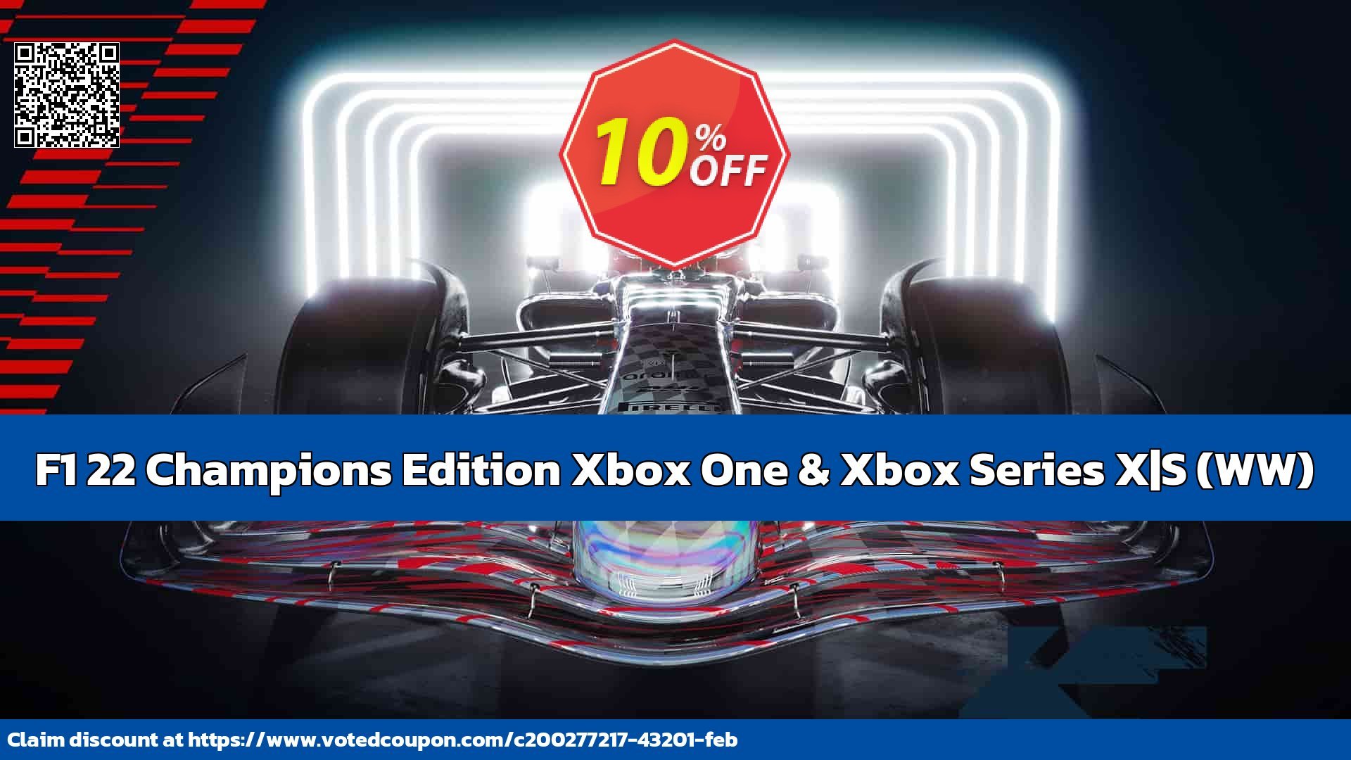 F1 22 Champions Edition Xbox One & Xbox Series X|S, WW  Coupon, discount F1 22 Champions Edition Xbox One & Xbox Series X|S (WW) Deal 2024 CDkeys. Promotion: F1 22 Champions Edition Xbox One & Xbox Series X|S (WW) Exclusive Sale offer 
