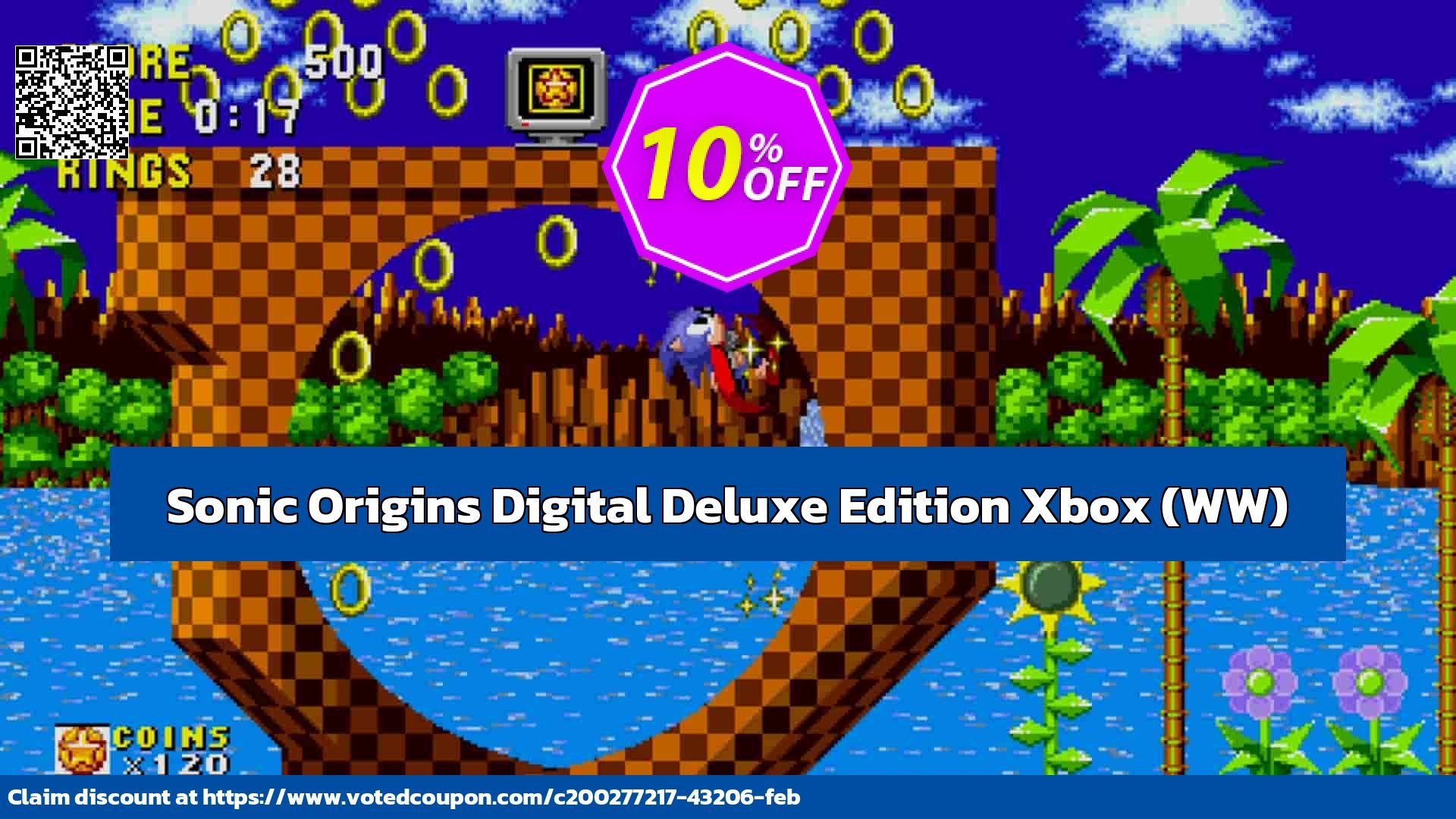 Sonic Origins Digital Deluxe Edition Xbox, WW  Coupon Code May 2024, 10% OFF - VotedCoupon