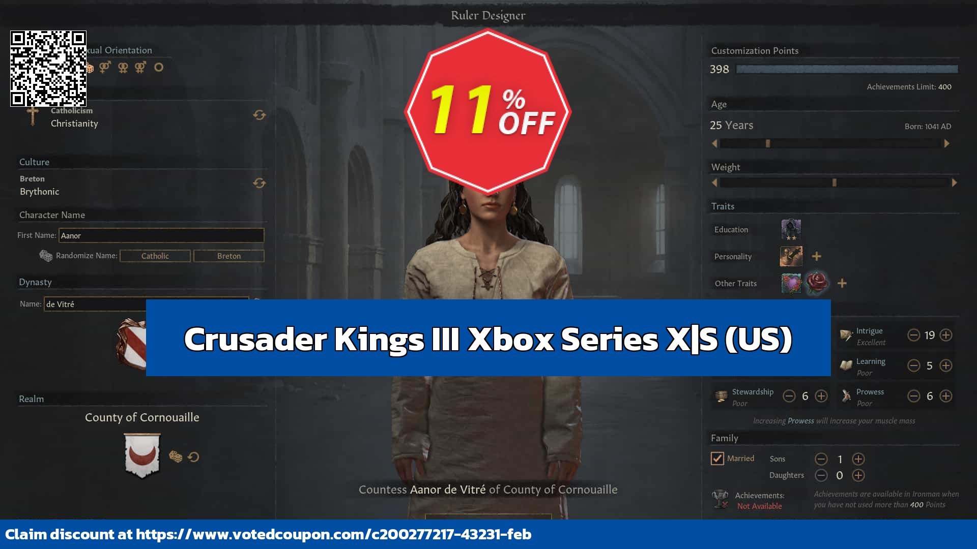 Crusader Kings III Xbox Series X|S, US  Coupon, discount Crusader Kings III Xbox Series X|S (US) Deal 2024 CDkeys. Promotion: Crusader Kings III Xbox Series X|S (US) Exclusive Sale offer 