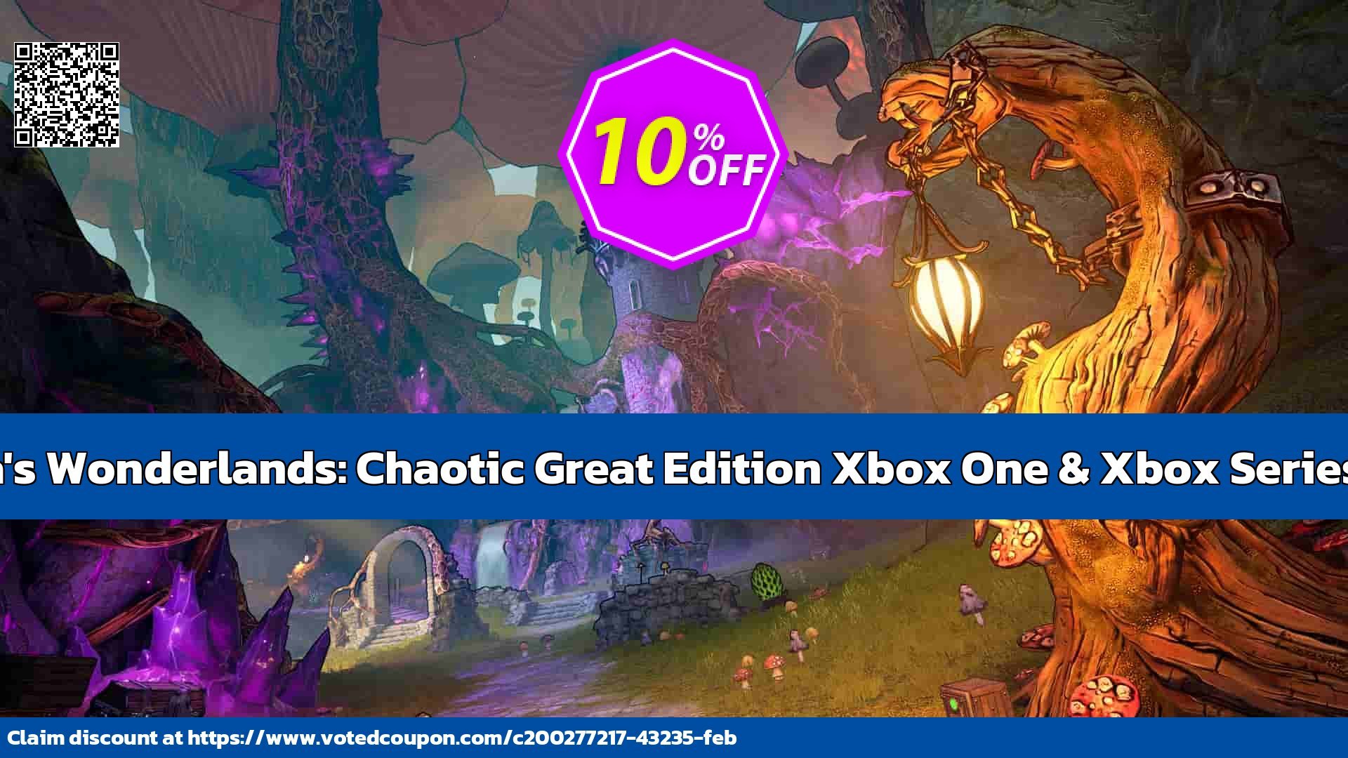Tiny Tina&#039;s Wonderlands: Chaotic Great Edition Xbox One & Xbox Series X|S, US  Coupon, discount Tiny Tina's Wonderlands: Chaotic Great Edition Xbox One & Xbox Series X|S (US) Deal 2024 CDkeys. Promotion: Tiny Tina's Wonderlands: Chaotic Great Edition Xbox One & Xbox Series X|S (US) Exclusive Sale offer 