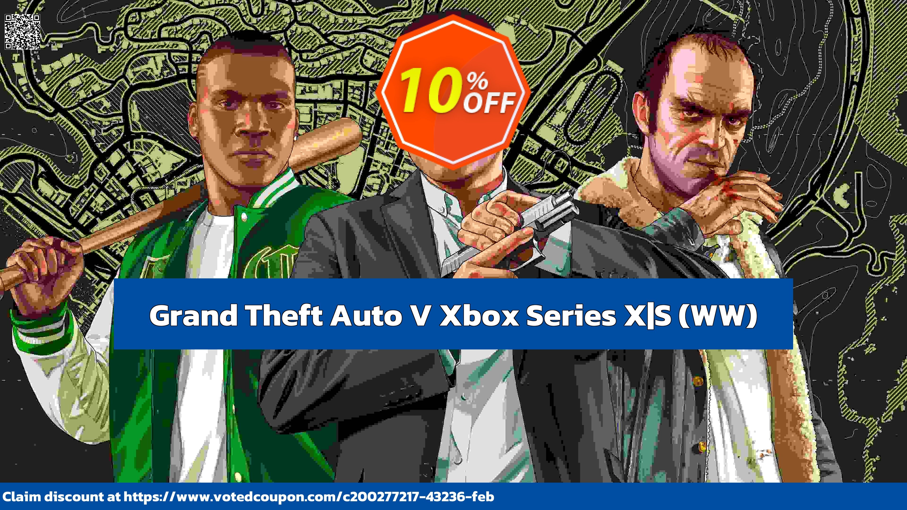 Grand Theft Auto V Xbox Series X|S, WW  Coupon Code May 2024, 12% OFF - VotedCoupon