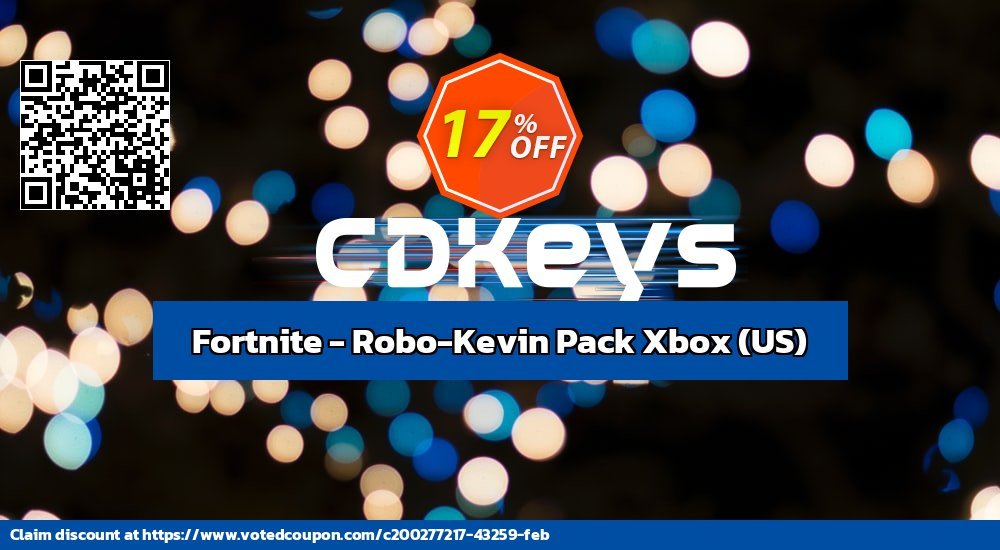 Fortnite - Robo-Kevin Pack Xbox, US  Coupon, discount Fortnite - Robo-Kevin Pack Xbox (US) Deal 2024 CDkeys. Promotion: Fortnite - Robo-Kevin Pack Xbox (US) Exclusive Sale offer 