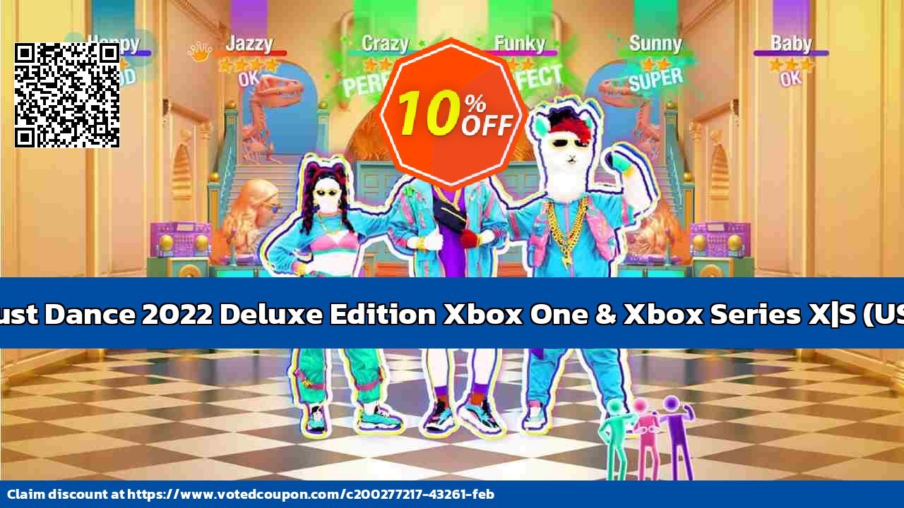 Just Dance 2022 Deluxe Edition Xbox One & Xbox Series X|S, US  Coupon, discount Just Dance 2024 Deluxe Edition Xbox One & Xbox Series X|S (US) Deal 2024 CDkeys. Promotion: Just Dance 2024 Deluxe Edition Xbox One & Xbox Series X|S (US) Exclusive Sale offer 