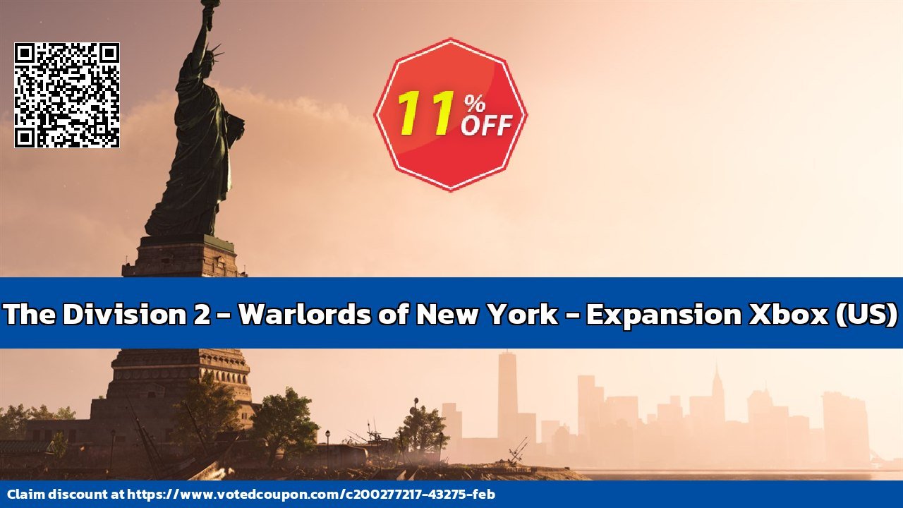 The Division 2 - Warlords of New York - Expansion Xbox, US  Coupon, discount The Division 2 - Warlords of New York - Expansion Xbox (US) Deal 2024 CDkeys. Promotion: The Division 2 - Warlords of New York - Expansion Xbox (US) Exclusive Sale offer 