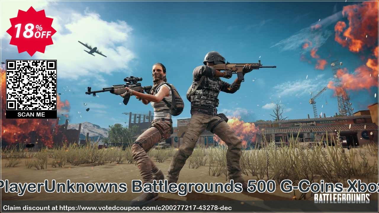 PlayerUnknowns Battlegrounds 500 G-Coins Xbox Coupon Code May 2024, 18% OFF - VotedCoupon