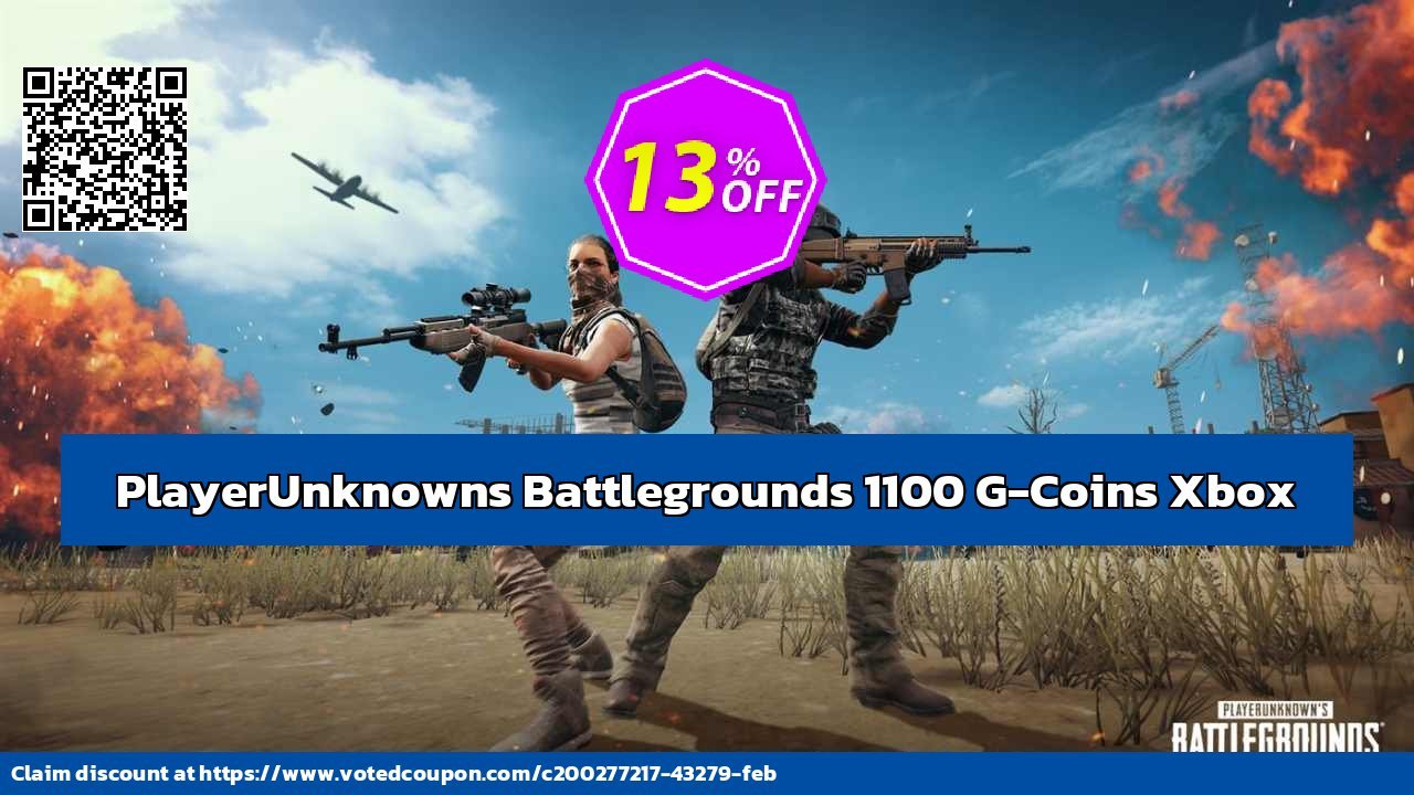 PlayerUnknowns Battlegrounds 1100 G-Coins Xbox Coupon Code May 2024, 21% OFF - VotedCoupon