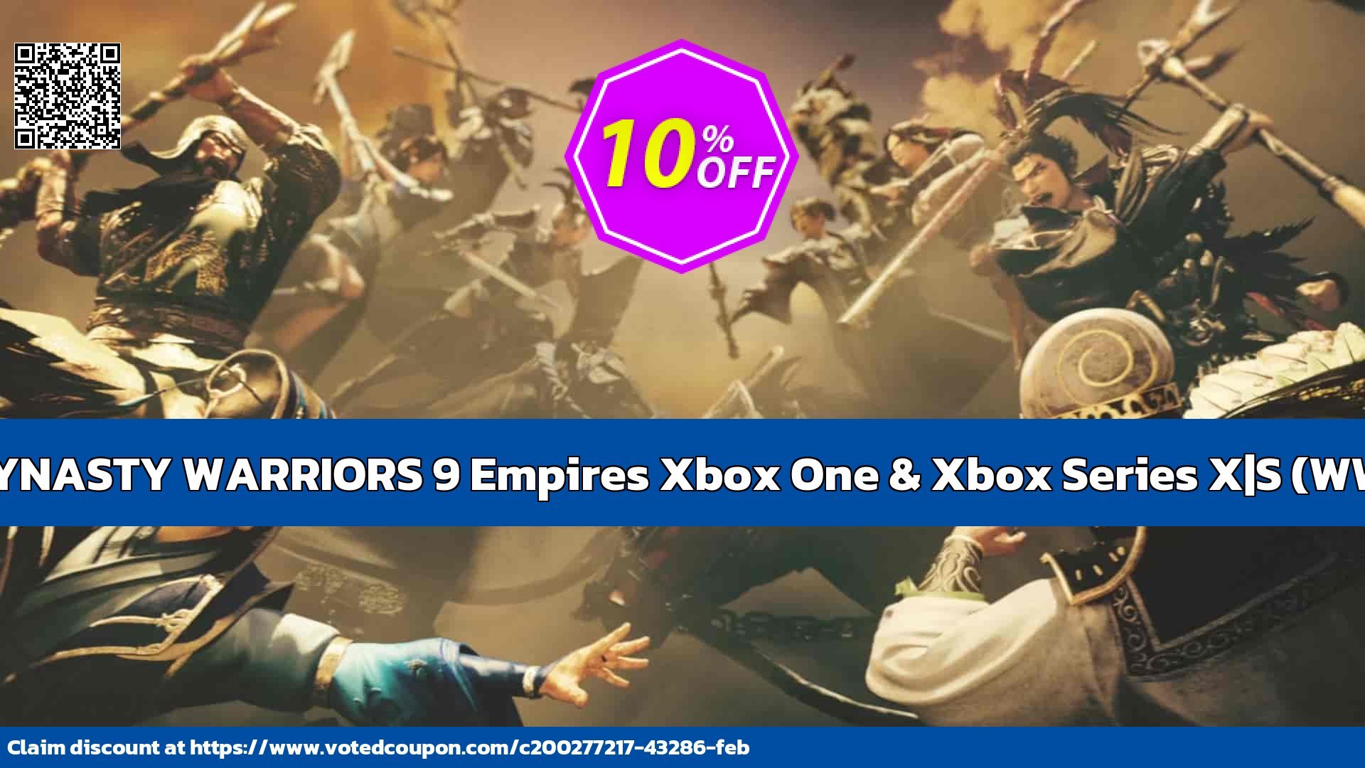 DYNASTY WARRIORS 9 Empires Xbox One & Xbox Series X|S, WW  Coupon Code May 2024, 10% OFF - VotedCoupon