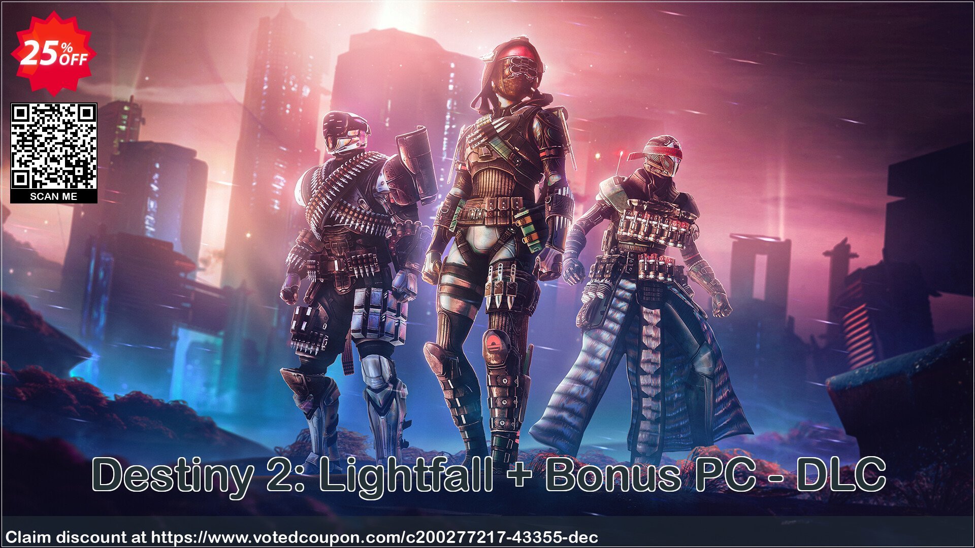 Destiny 2: Lightfall + Bonus PC - DLC Coupon Code May 2024, 25% OFF - VotedCoupon