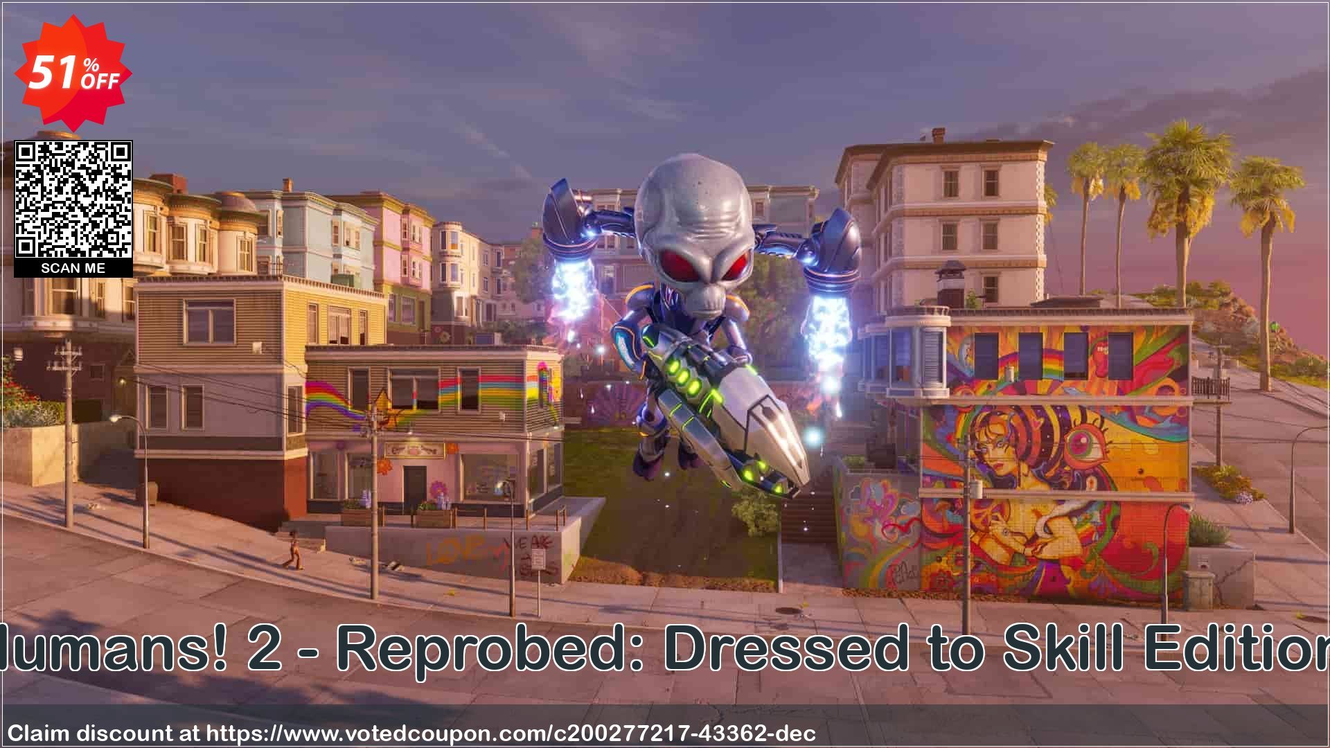 Destroy All Humans! 2 - Reprobed: Dressed to Skill Edition + Bonus PC Coupon, discount Destroy All Humans! 2 - Reprobed: Dressed to Skill Edition + Bonus PC Deal 2024 CDkeys. Promotion: Destroy All Humans! 2 - Reprobed: Dressed to Skill Edition + Bonus PC Exclusive Sale offer 