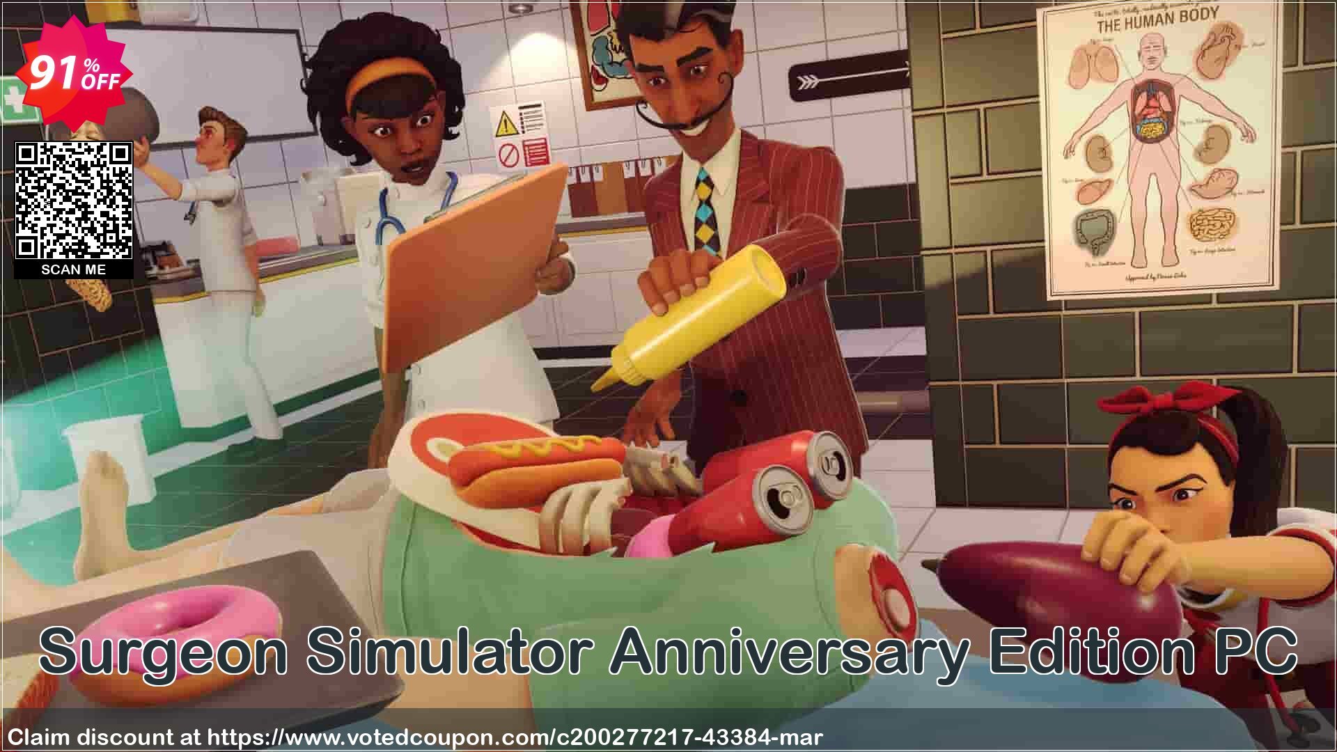 Surgeon Simulator Anniversary Edition PC Coupon, discount Surgeon Simulator Anniversary Edition PC Deal 2024 CDkeys. Promotion: Surgeon Simulator Anniversary Edition PC Exclusive Sale offer 