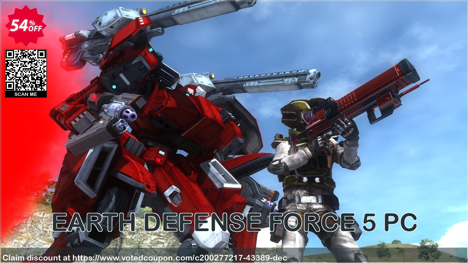 EARTH DEFENSE FORCE 5 PC Coupon Code May 2024, 54% OFF - VotedCoupon