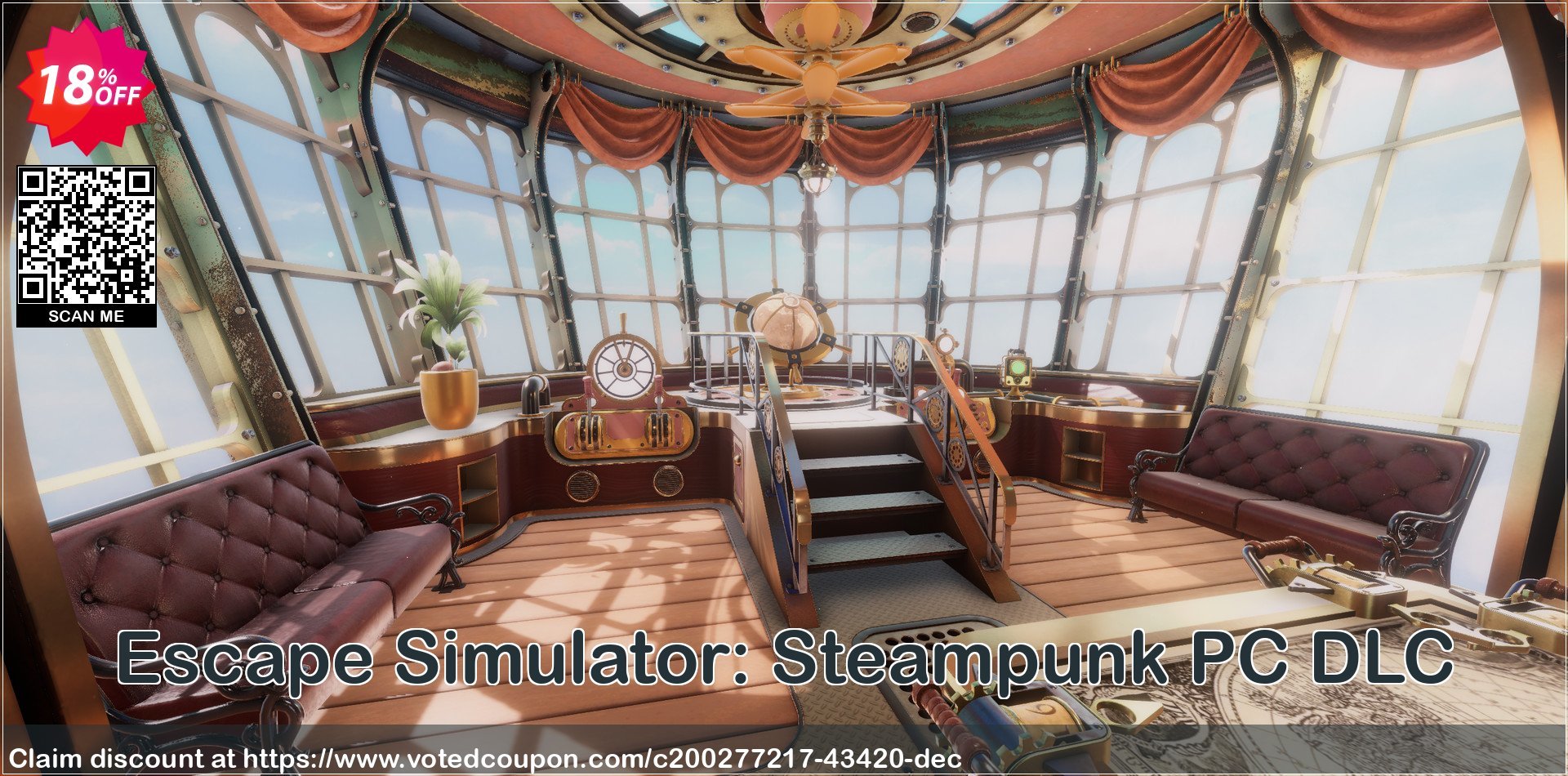 Escape Simulator: Steampunk PC DLC Coupon Code May 2024, 18% OFF - VotedCoupon