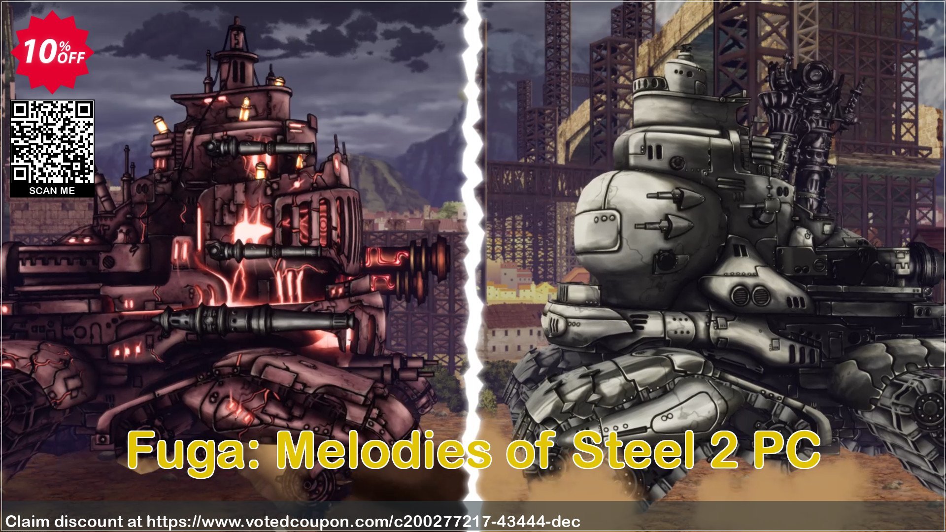 Fuga: Melodies of Steel 2 PC Coupon, discount Fuga: Melodies of Steel 2 PC Deal 2024 CDkeys. Promotion: Fuga: Melodies of Steel 2 PC Exclusive Sale offer 