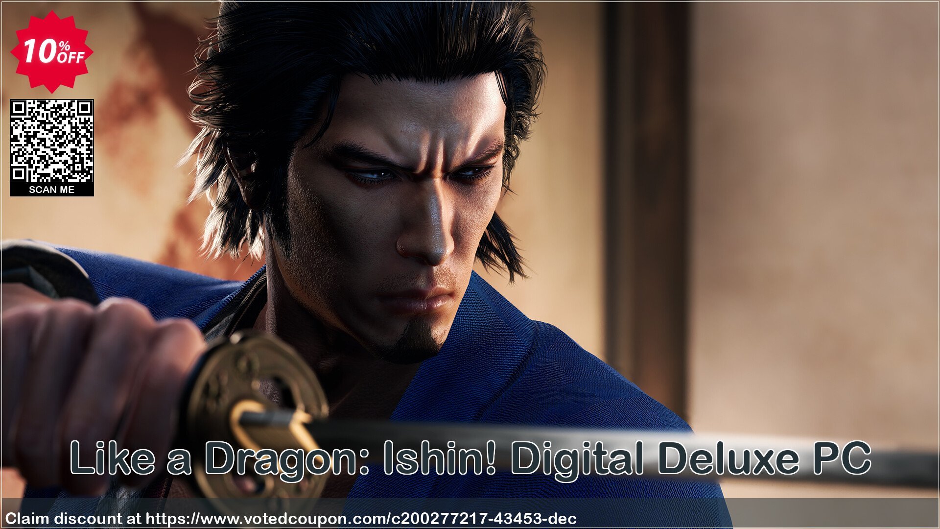 Like a Dragon: Ishin! Digital Deluxe PC Coupon Code May 2024, 10% OFF - VotedCoupon