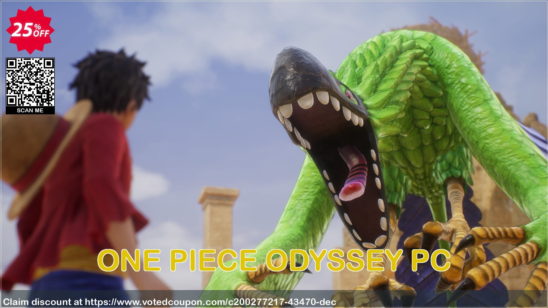 ONE PIECE ODYSSEY PC Coupon Code May 2024, 25% OFF - VotedCoupon