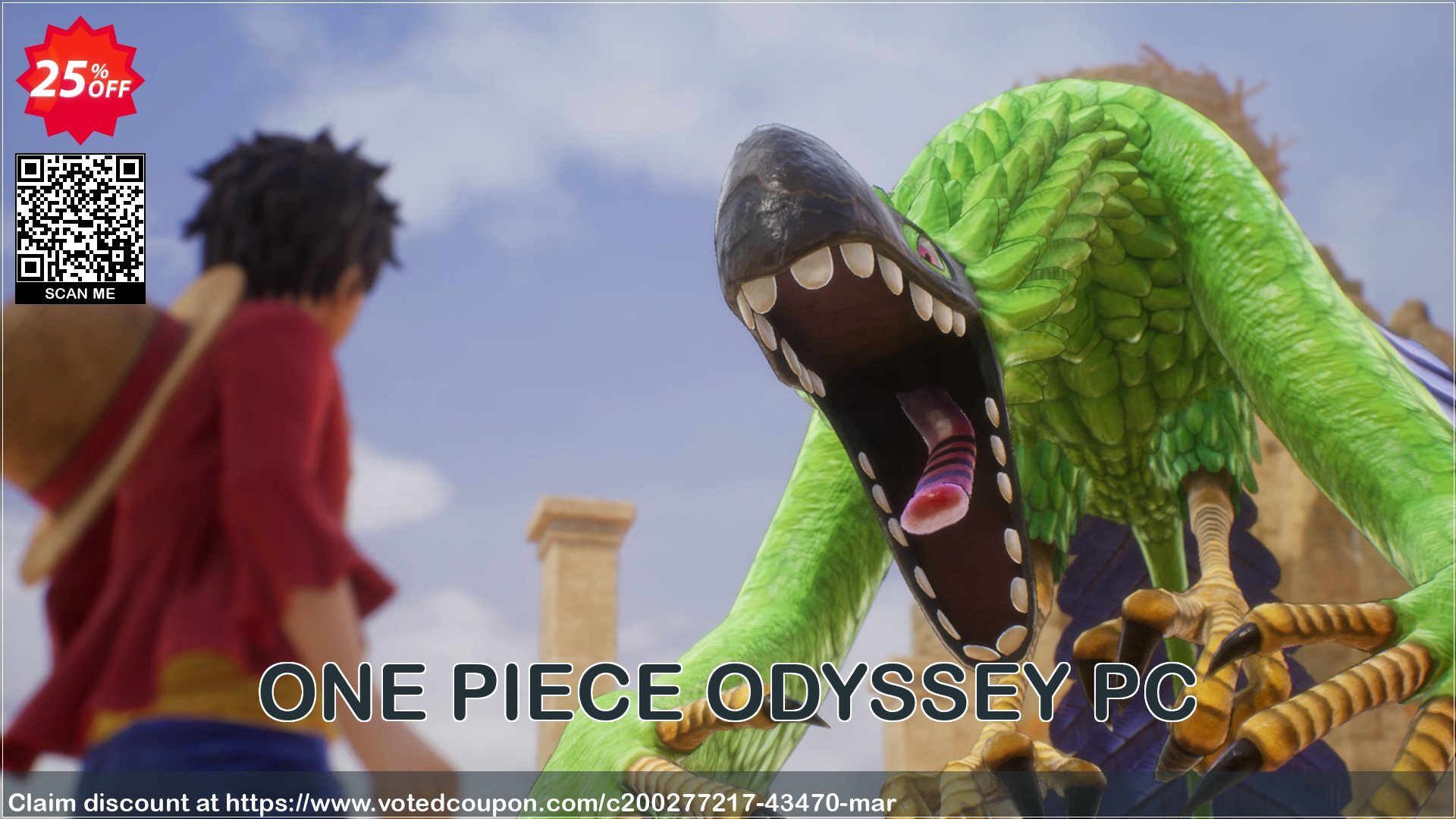 ONE PIECE ODYSSEY PC Coupon Code May 2024, 25% OFF - VotedCoupon