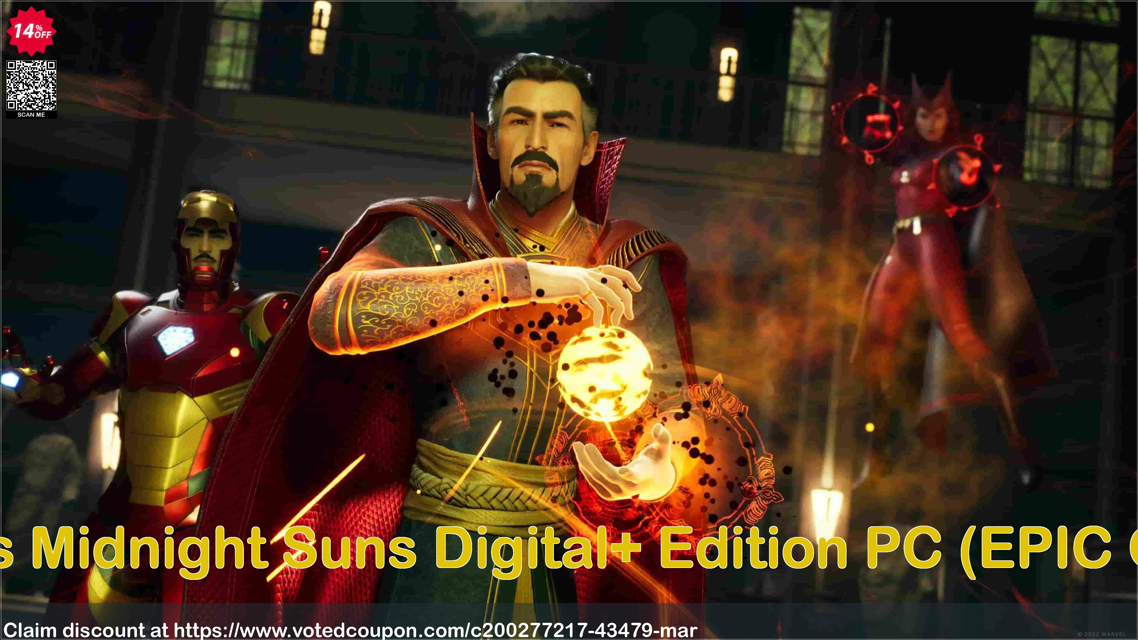 Marvel's Midnight Suns Digital+ Edition PC, EPIC GAMES  Coupon Code May 2024, 14% OFF - VotedCoupon