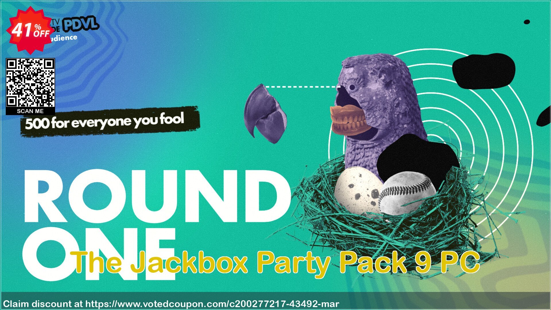 The Jackbox Party Pack 9 PC Coupon, discount The Jackbox Party Pack 9 PC Deal 2024 CDkeys. Promotion: The Jackbox Party Pack 9 PC Exclusive Sale offer 