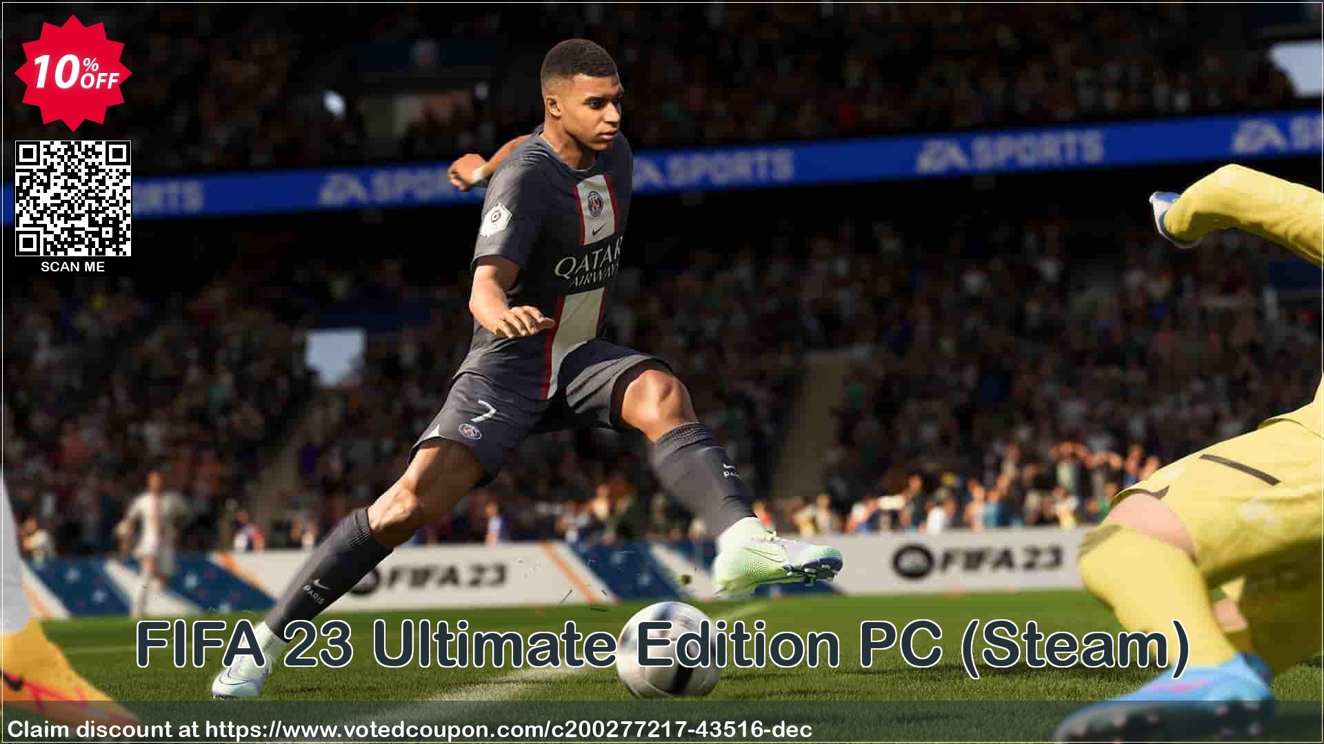 FIFA 23 Ultimate Edition PC, Steam  Coupon, discount FIFA 23 Ultimate Edition PC (Steam) Deal 2024 CDkeys. Promotion: FIFA 23 Ultimate Edition PC (Steam) Exclusive Sale offer 