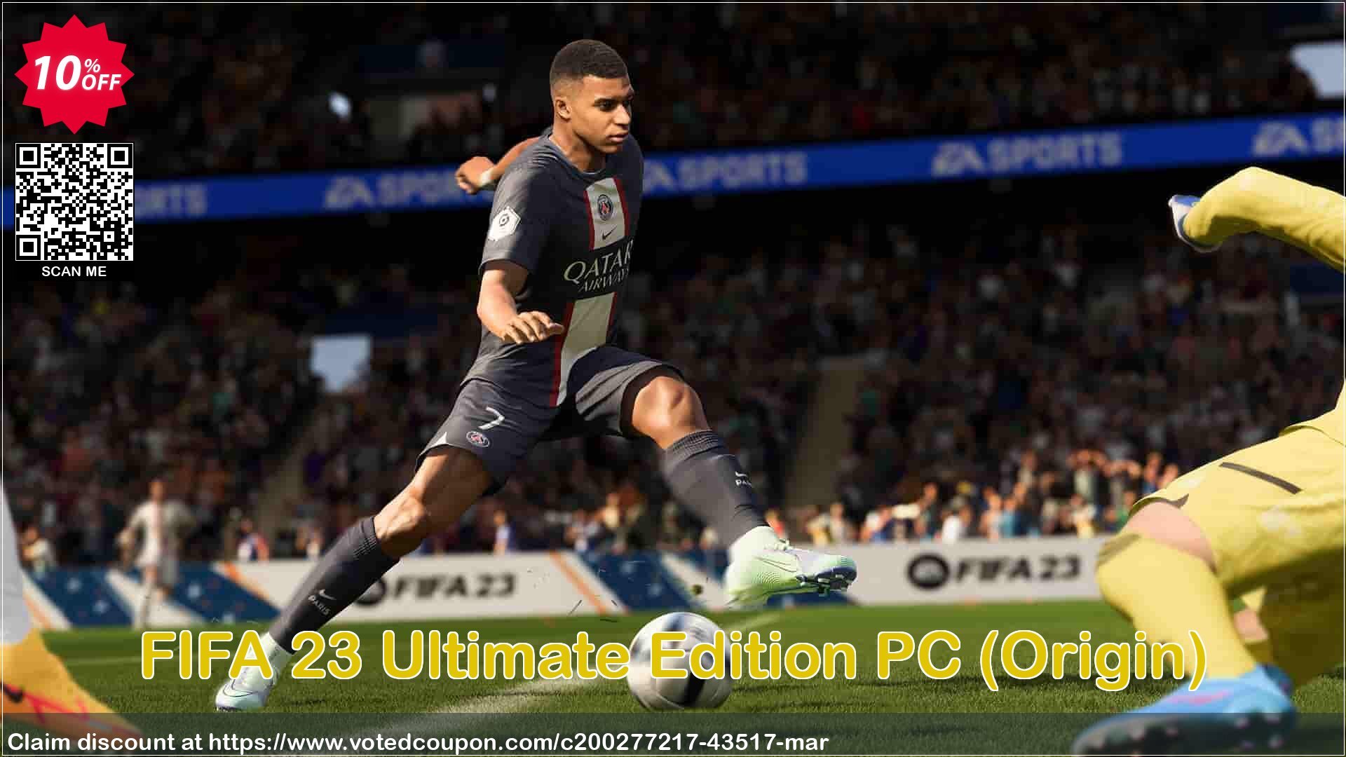 FIFA 23 Ultimate Edition PC, Origin  Coupon, discount FIFA 23 Ultimate Edition PC (Origin) Deal 2024 CDkeys. Promotion: FIFA 23 Ultimate Edition PC (Origin) Exclusive Sale offer 