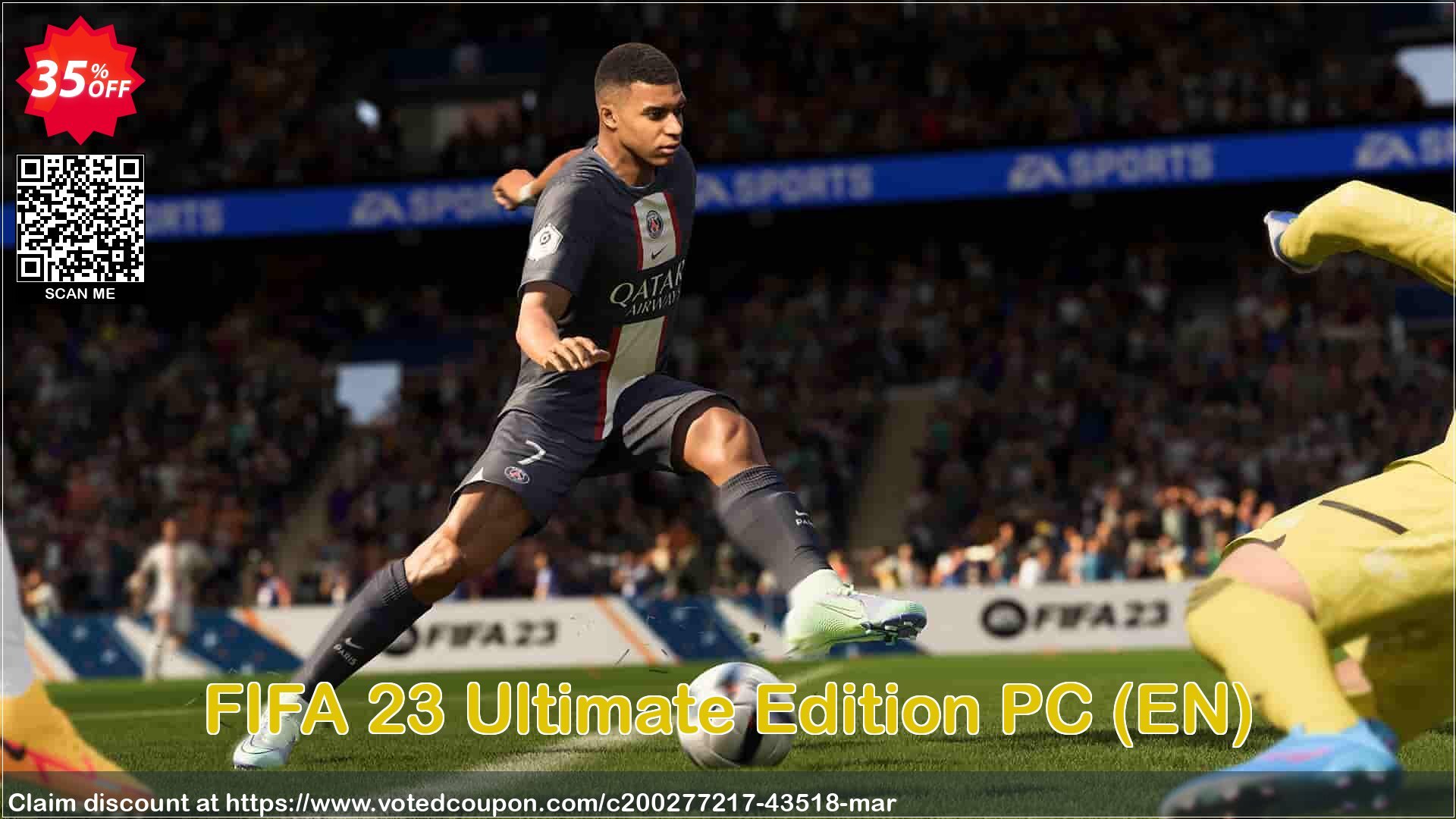 FIFA 23 Ultimate Edition PC, EN  Coupon, discount FIFA 23 Ultimate Edition PC (EN) Deal 2024 CDkeys. Promotion: FIFA 23 Ultimate Edition PC (EN) Exclusive Sale offer 