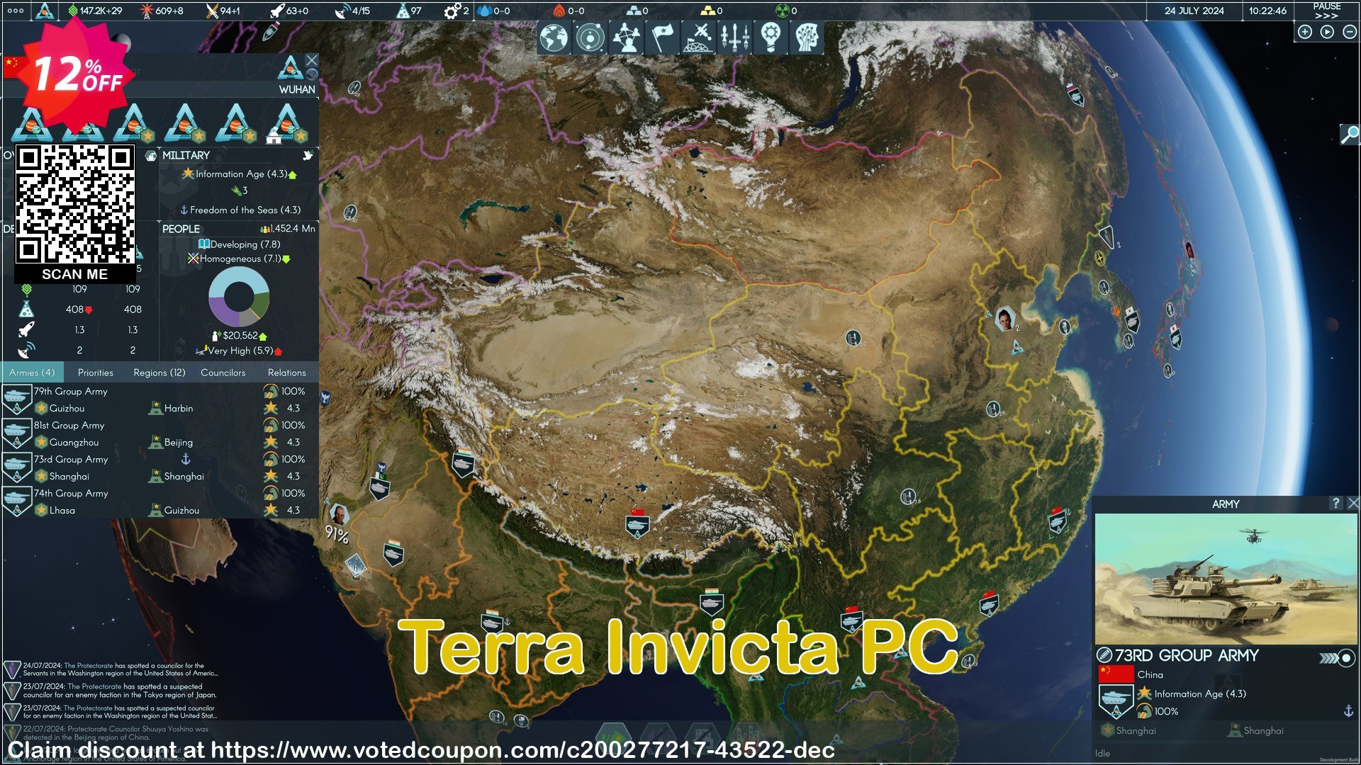 Terra Invicta PC Coupon, discount Terra Invicta PC Deal 2024 CDkeys. Promotion: Terra Invicta PC Exclusive Sale offer 