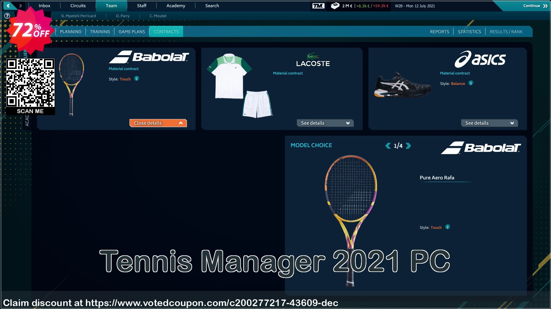Tennis Manager 2021 PC Coupon Code May 2024, 72% OFF - VotedCoupon