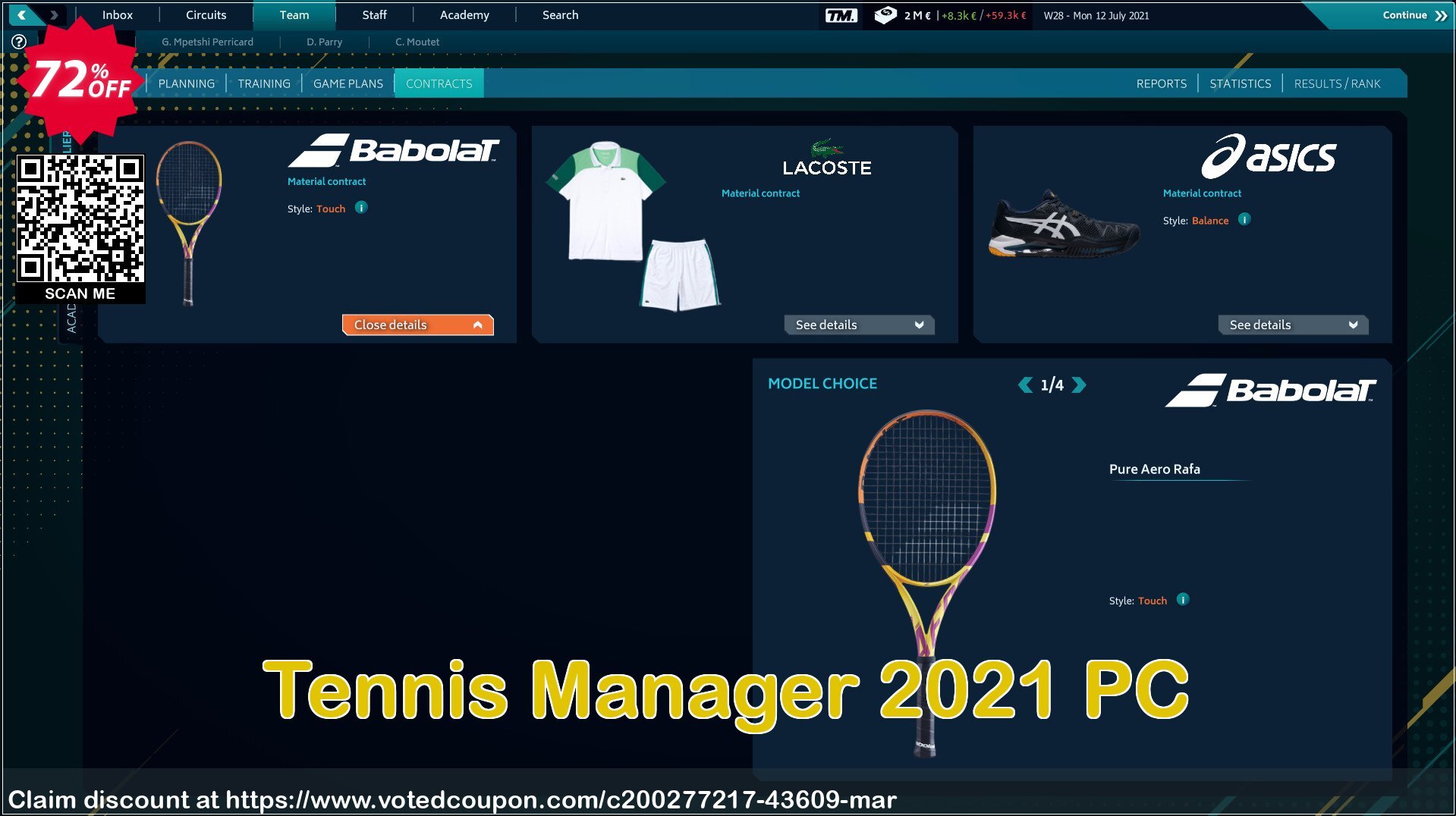 Tennis Manager 2021 PC Coupon Code May 2024, 72% OFF - VotedCoupon