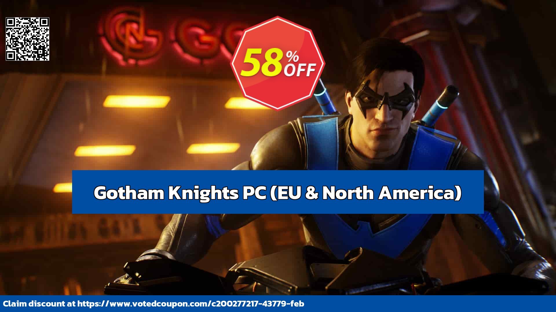 Gotham Knights PC, EU & North America  Coupon, discount Gotham Knights PC (EU & North America) Deal CDkeys. Promotion: Gotham Knights PC (EU & North America) Exclusive Sale offer
