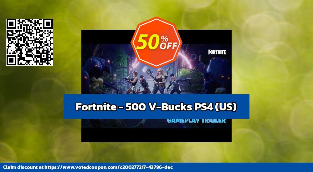 Fortnite - 500 V-Bucks PS4, US  Coupon Code May 2024, 51% OFF - VotedCoupon