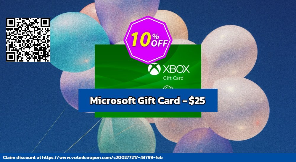 Microsoft Gift Card - $25 Coupon, discount Microsoft Gift Card - $25 Deal CDkeys. Promotion: Microsoft Gift Card - $25 Exclusive Sale offer