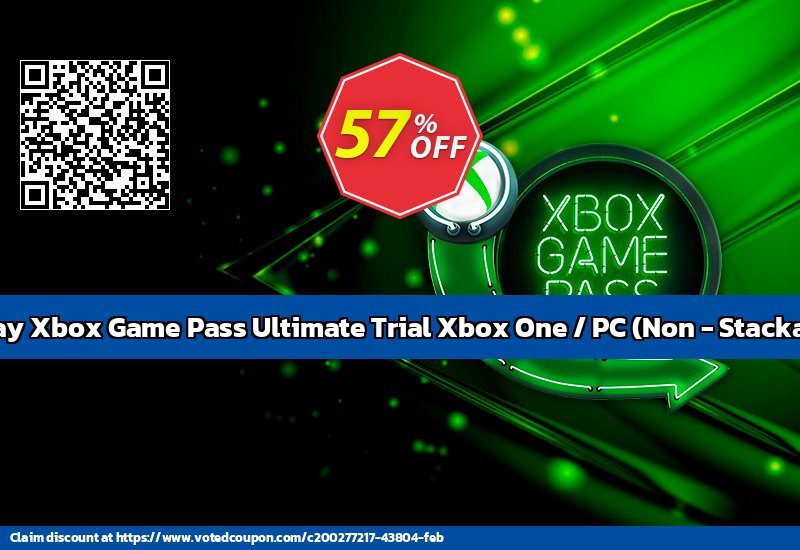 14 Day Xbox Game Pass Ultimate Trial Xbox One / PC, Non - Stackable  Coupon Code May 2024, 65% OFF - VotedCoupon