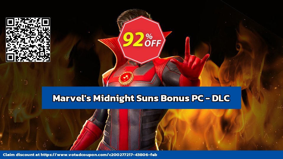 Marvel&#039;s Midnight Suns Bonus PC - DLC Coupon, discount Marvel's Midnight Suns Bonus PC - DLC Deal CDkeys. Promotion: Marvel's Midnight Suns Bonus PC - DLC Exclusive Sale offer