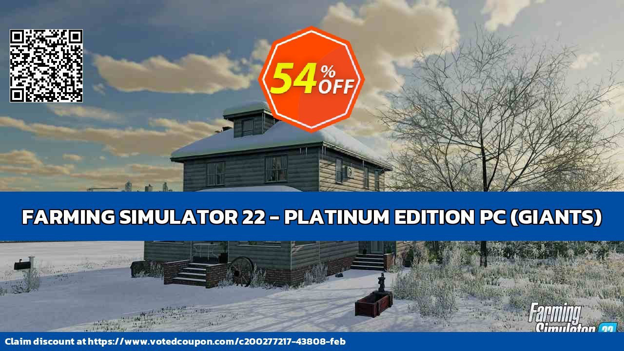 FARMING SIMULATOR 22 - PLATINUM EDITION PC, GIANTS  Coupon Code May 2024, 56% OFF - VotedCoupon