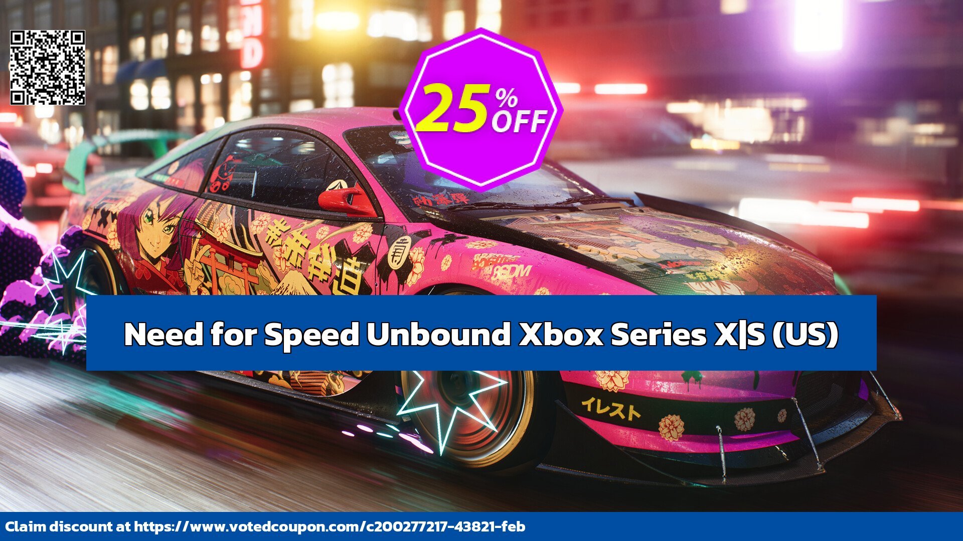 Need for Speed Unbound Xbox Series X|S, US  Coupon Code May 2024, 25% OFF - VotedCoupon
